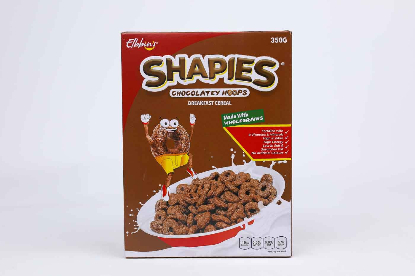 Shapies 350g Chocolate Hoops