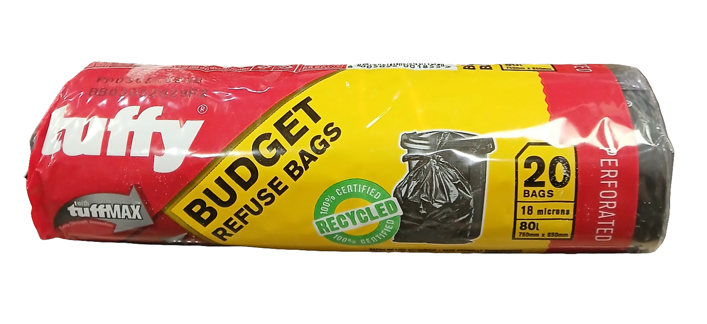 Tuffy Budget Refuse Bags (20 Bags)