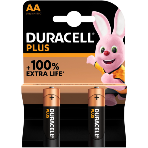 Duracell Plus AA Batteries  (2 Pack)