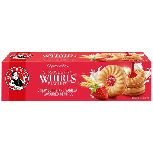 Bakers Strawberry Whirls (200g)