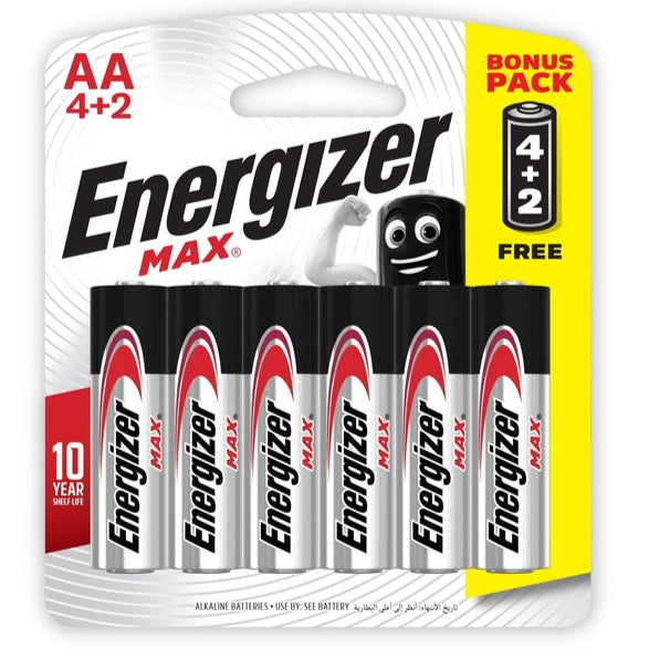 Energizer Max AA (4+2 Pack)