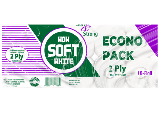 WowSoftWhite 2-Ply 10-Pack (EconoPack)