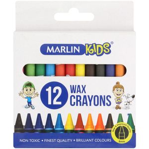 MarlinKids Wax Crayons (12 Pack)