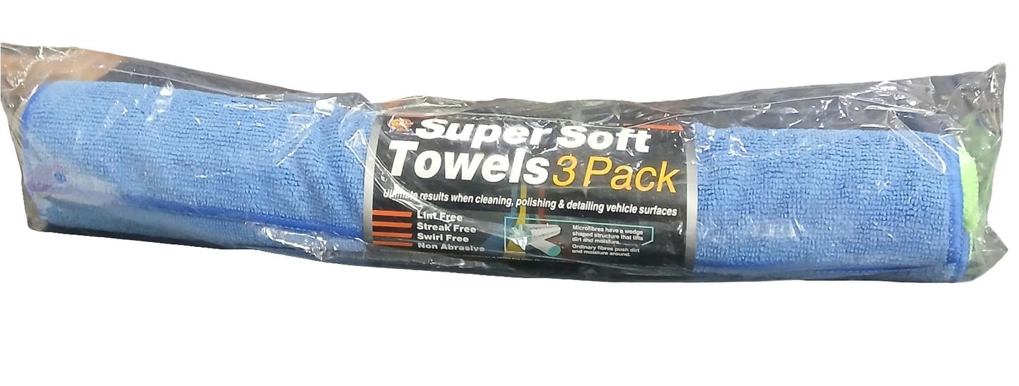 Shield Microfibre Super Soft Towels (3Pack)