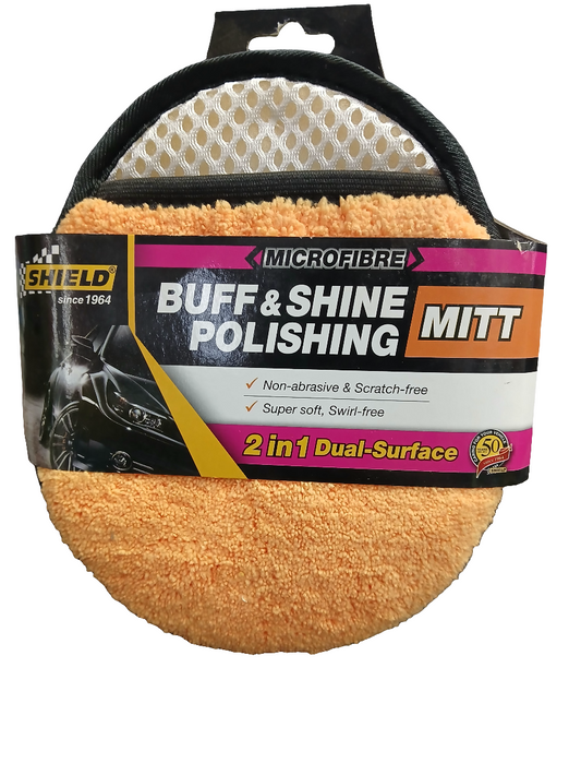 Microfibre Buff & Shine Polishing  Mitt (2 in 1)