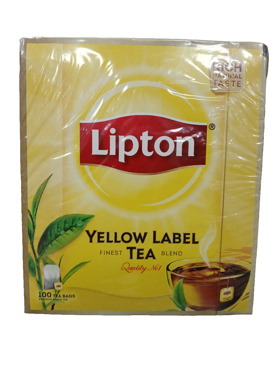 Rich Natural Taste Lipton Yellow Label Tea ( 100 tea Bags)