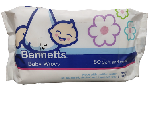 Bennetts Baby Whipes (80 Soft & Moist)