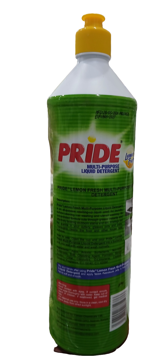 Pride Liquid Detergent Lemon Fresh(1 Ltr)