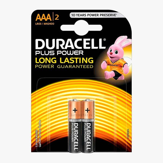 Duracell Plus AAA Batteries (2 Pack)